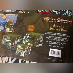 Disney Pirates of the Caribbean Green Storage Bins